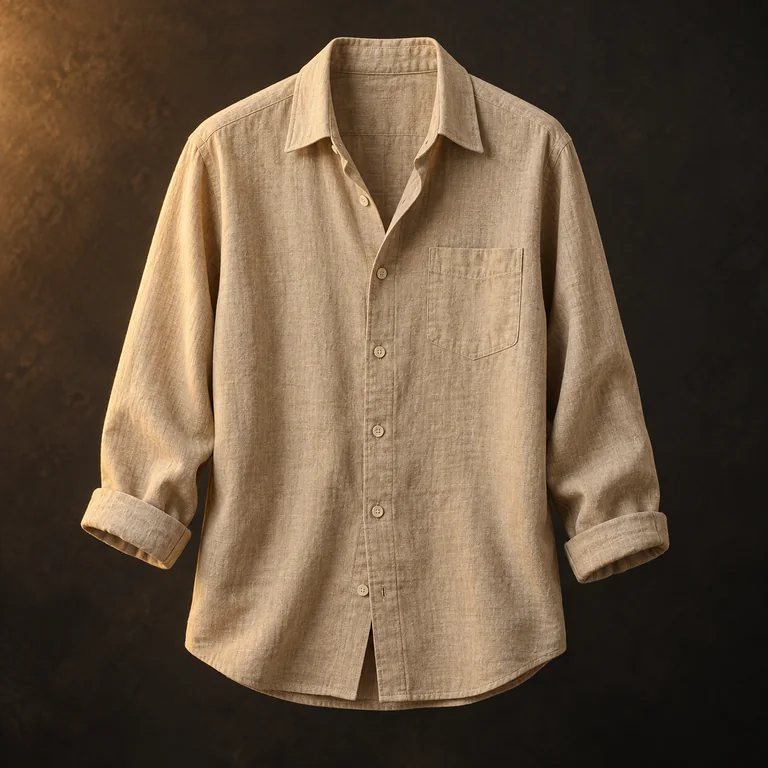 Camisa de linho do catálogo